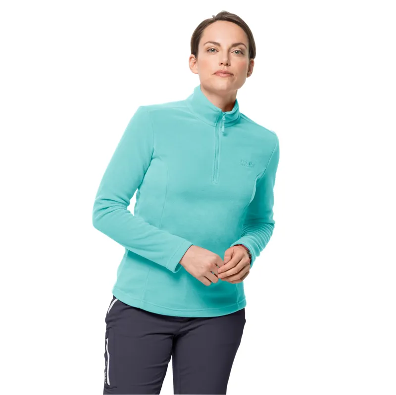 Jack Wolfskin Women's Gecko Fleece 1/4 Zip - Peppermint-2